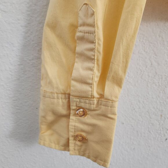 Jason Wu Blouse Womens Small Yellow Crop Button Twist Front Top Longsleeve - Picture 8 of 10